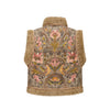INTO THE EAST 25 Autumn/Winter Sheepskin and Tussah Silk Printed Vest ITE-E1DGAW012GR21VE-LV Green